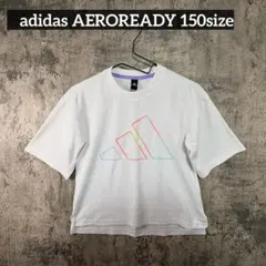 adidas AEROREADY ロゴTシャツ 白 キッズ150