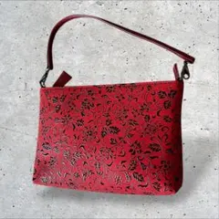 ✨ほぼ未使用✨印傳屋 プライデン 刺繍柄 ハンドバッグ 和装 印傳屋 ハンドバッグ 手提げ 本革 和柄 甲州印伝 本皮 レザー 革