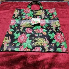 FEILER 　フェイラー トートバッグ　 花柄 ブラック