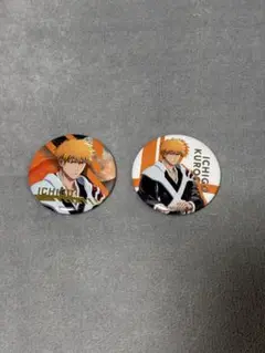 BLEACH 黒崎一護 箔押し缶バッジ セット 千年血戦篇 PLAZA ロフト