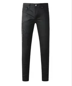 け*様 AMIRI ダメージ加工 スキニーデニム グレー - メルカリ