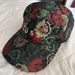 超希少ステューシーStussy floral pattern cap ジャガードのサムネイル