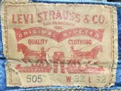 リーバイス505 ストレートデニム W32 L32