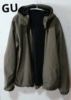 GU☆ メンズフード付き ジャケット☆ウインドブレーカー
