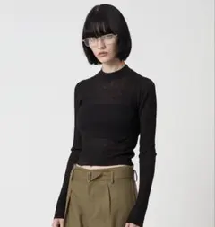 H BEAUTY&YOUTH HW W DEKNIT RIB PO