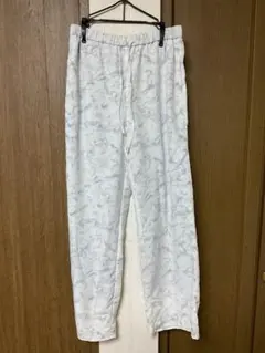 GU マーブル模様 カジュアルパンツ Lサイズ
