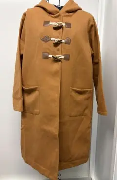 ブラウン ダッフルコート フード付き