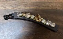 エレガントなブラウンヘアバナナクリップ