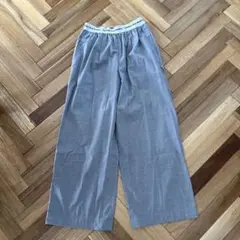 LOWRYS FARM ローリーズファーム ウエストロゴワイドパンツ