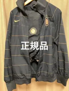 00s NIKE ナイキ　インテルミラノ　ヴィンテージ ユニフォーム　長袖 NIKE インテル 08-09 長袖 ユニフォーム ゴールドスポンサー Lサイズ