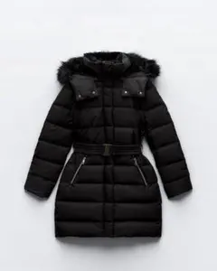 【未使用】 ZARA 断熱素材 フーデッド パファー ダウン ジャケット 2025年最新】zara フェイクファーフーデッドの人気アイテム