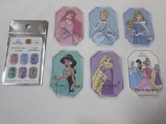 ディズニープリンセス ステッカー 6枚セット