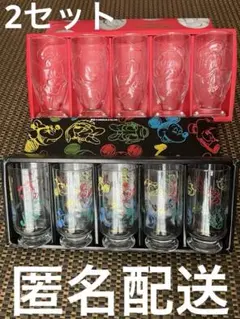 ディズニー キャラクター グラス 5客セット 2箱 日本製