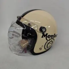 ホンダ　Monkey ジェットヘルメット アイボリー・ブラックのサムネイル