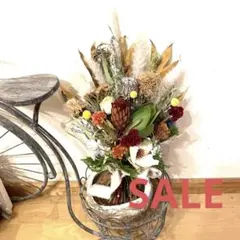 超豪華❣️パームフラワー＆プロテア入りネイティブスワッグブーケ