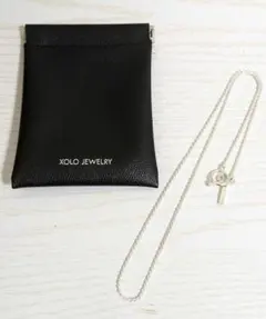 XOLO Jewelry スネークリンクウィズホースビットネックレス シルバー 