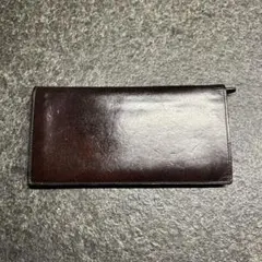 【美品】GANZO カーフ　長財布 ダークブラウンのサムネイル