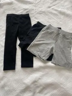 【ELFINDOLL】コットンハーフパンツ/レギンス　セット　size80