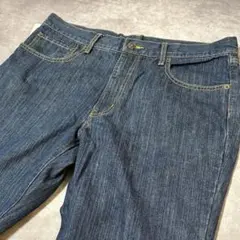 タグ付き トップバリュ デニムパンツ W91 股下72 インディゴ 大きめ