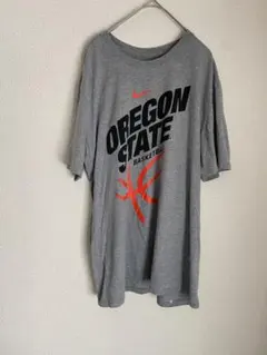 ナイキ Tシャツ クルーネック 半袖 プリント 2XL 灰色 綿 バスケ ビッグのサムネイル