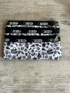 LeSportsac モノクロパターン ポーチセット