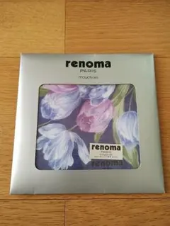 renoma フラワー柄 ハンカチ