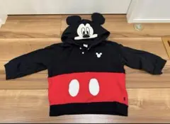 本日限定　バースデイ　フタフタ　ミッキー　耳つきパーカー　110