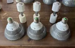 植物育成用LEDライト 4個セット ソケット 長期使用のためジャンク