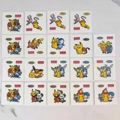 ポケモンパン 発売25周年記念絵柄 デコキャラシール ピカチュウ 19枚