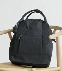 【未使用】toleu リンクルナイロンB/カウレザーリュック2WAYバッグパックのサムネイル