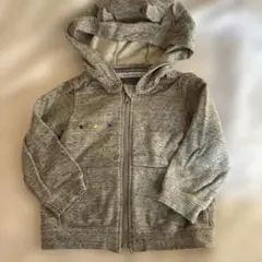 ファミリア　パーカー　グレー　くま　80