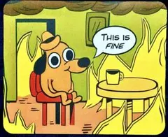 希少 新品 未使用 this is fine 犬 米国 アメリカ マウスパッド