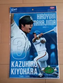 西武ライオンズ 清原和博 中島裕之 クリアファイル 2枚セット