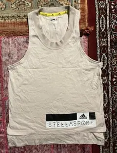 adidas STELLASPORT タンクトップ S ベージュ