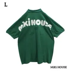 MiKiHOUSEミキハウス90s ヴィンテージポロシャツバックロゴプリント古着のサムネイル
