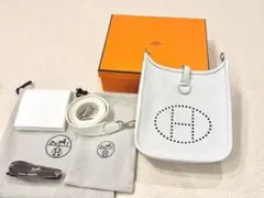新品☆最新K刻印 エルメス ミニエヴリン TPM ニューホワイト シルバー 