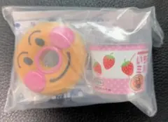 【非売品】アンパンマン やきたてパン工場 ドーナツ いちごミルク セット