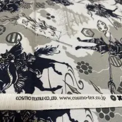 COSMO TEXTILE 武士と馬の柄生地　幅112cm幅×110cm