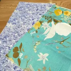 ナニイロ　ナオミイトウ　NAOMI ITO リネン生地　はぎれ2枚セット