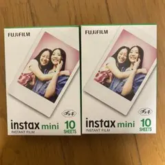 FUJIFILM instax mini インスタントフィルム 2個セット