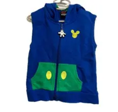 ベビードールミッキマウスフード付きベスト120cm