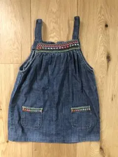 【2枚450円】baby GAP 80デニムワンピース