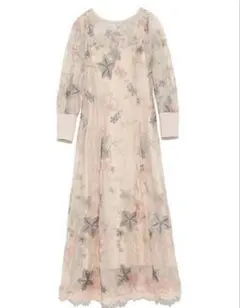 レース刺繍ワンピース LILY BROWN