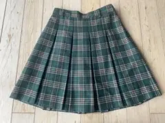 グリーン系 チェック柄 プリーツスカートのサムネイル