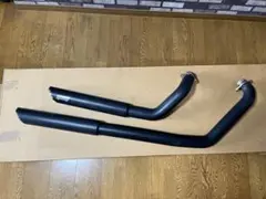 GS400 WING管 ウイング管 ハス切り 艶消し黒 吸い込み ザリ ゴキ