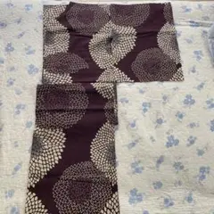 浴衣 単品 濃紫地 菊柄