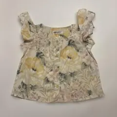 H&M 花柄 半袖ブラウス 100