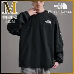 新品 ノースフェイス ALBANY EX CREWNECK ロンT 黒 M 韓国