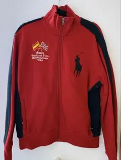希少　Polo by Ralph Lauren フルジップトレーナー M レッド