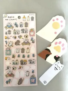 猫柄シール&ふせんセット